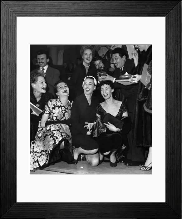 Framed Print : Models Friendly Society - French Mannequins. November 1952 C5646 Framed Print : Models Friendly Society - French Mannequins. November 1952 C5646