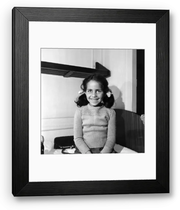 Framed Print : A young immigrant from Tristan Da Cunha in the Caribbean to school in Britain Framed Print : A young immigrant from Tristan Da Cunha in the Caribbean to school in Britain