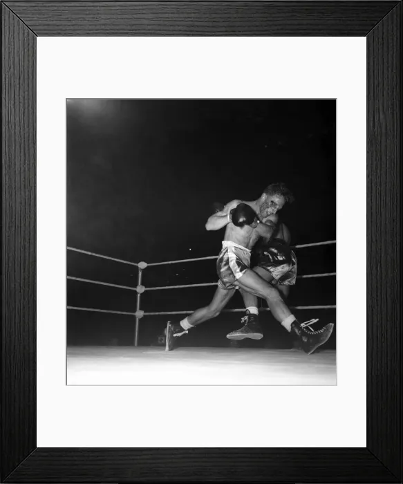 Framed Print : Boxing. Geo Stewart v Sammy McCarthy. October 1952 C4792-001 Framed Print : Boxing. Geo Stewart v Sammy McCarthy. October 1952 C4792-001