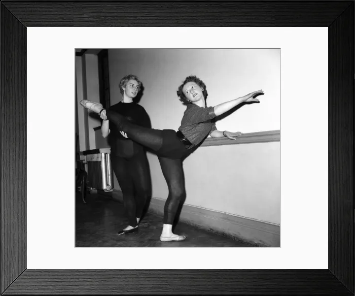 Framed Print : Peter Moir and Brenda Debbie of Kings College in Newcastle practising dancing moves Framed Print : Peter Moir and Brenda Debbie of Kings College in Newcastle practising dancing moves