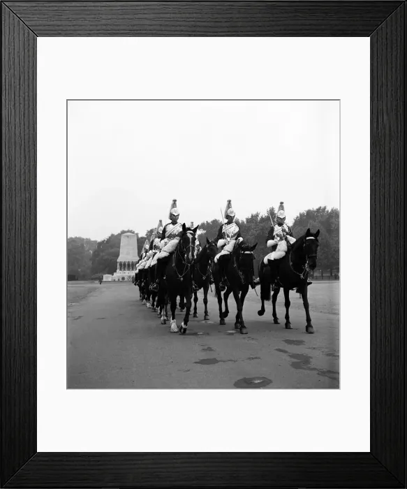 Framed Print : Horseguards on Parade in London. October 1952 C4980 Framed Print : Horseguards on Parade in London. October 1952 C4980