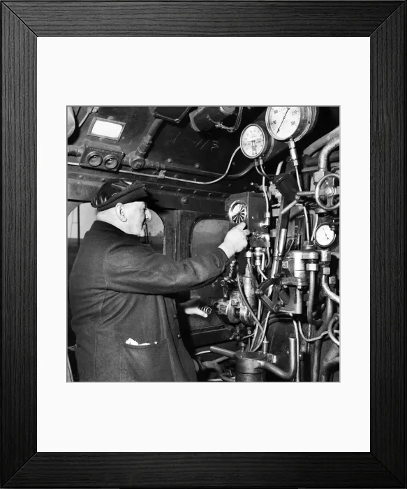 Framed Print : Automatic Safety Device on the Kings Cross to Newcastle Express Engine Framed Print : Automatic Safety Device on the Kings Cross to Newcastle Express Engine