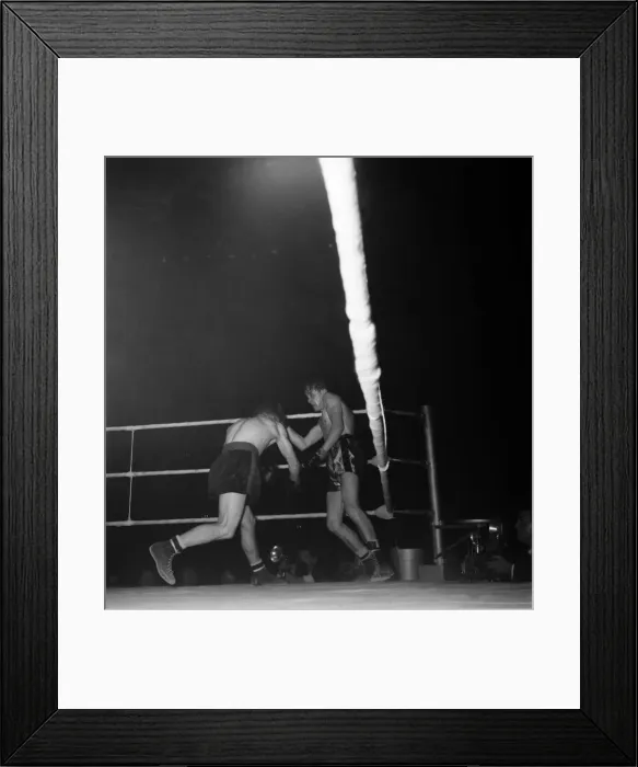 Framed Print : Boxing. Geo Stewart v Sammy McCarthy. October 1952 C4792-002 Framed Print : Boxing. Geo Stewart v Sammy McCarthy. October 1952 C4792-002