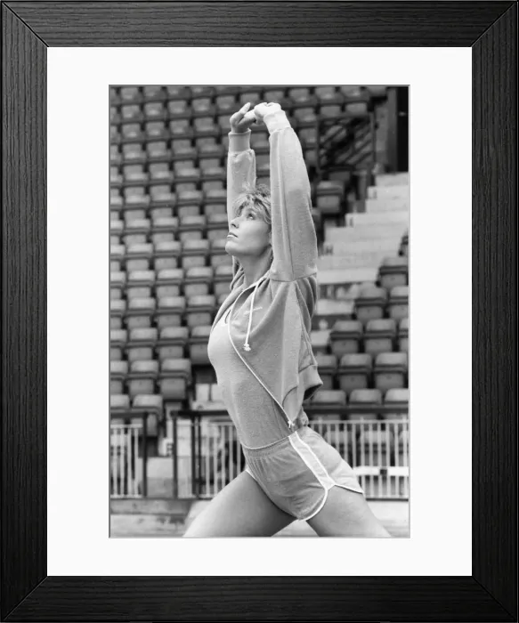 Framed Print : A model sporting the latest in sports fashion Framed Print : A model sporting the latest in sports fashion