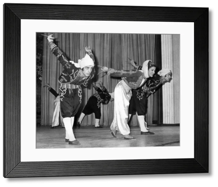 Framed Print : The Turkish folk lore group perform one of their warrior dances Framed Print : The Turkish folk lore group perform one of their warrior dances