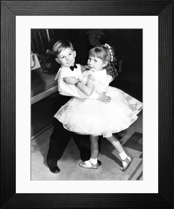 Framed Print : A young ballroom dancing couple Framed Print : A young ballroom dancing couple