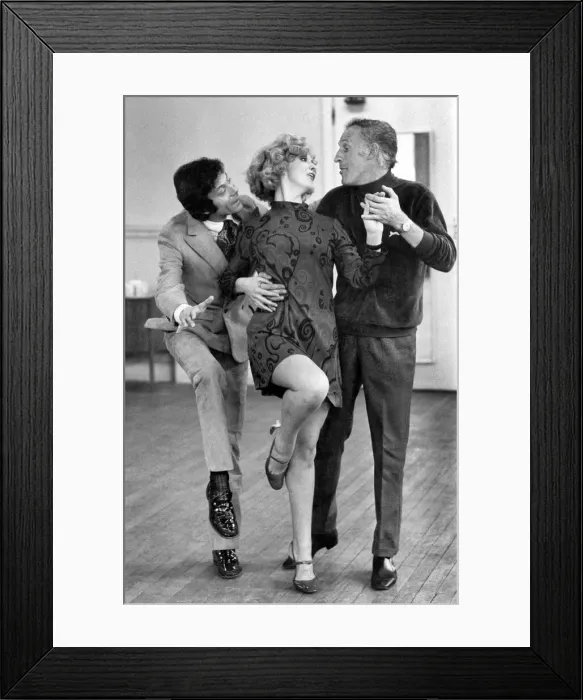 Framed Print : Seen here rehearsing for the show, Bruce Forsyth, Nyree Dawn Porter, and Lionel Blair Framed Print : Seen here rehearsing for the show, Bruce Forsyth, Nyree Dawn Porter, and Lionel Blair