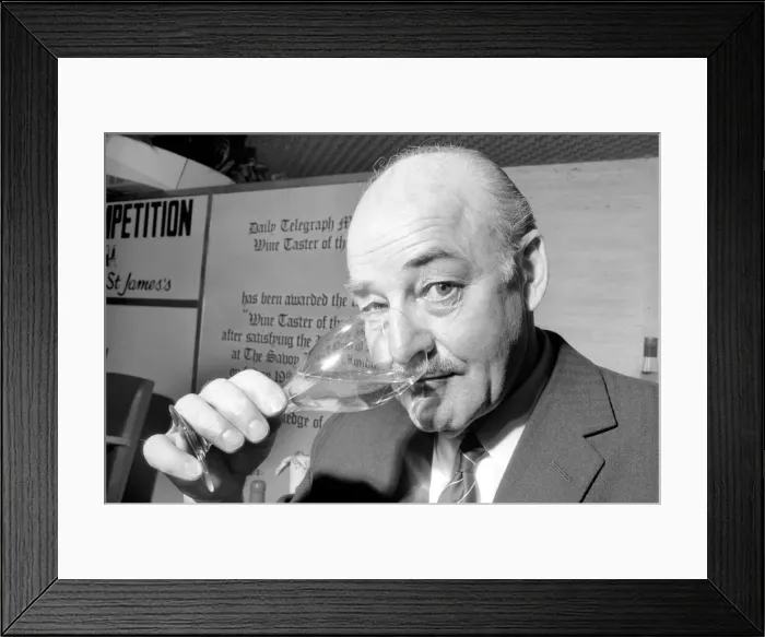 Framed Print : The Wine Taster of the Year'finals took place today at the Savoy Hotel