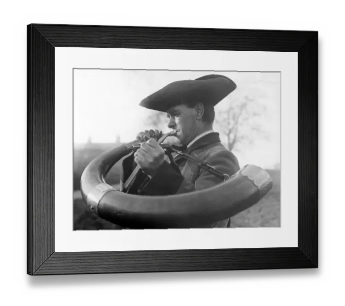 Framed Print : Character Studies. Character Studies. Man wearing tricolor hat