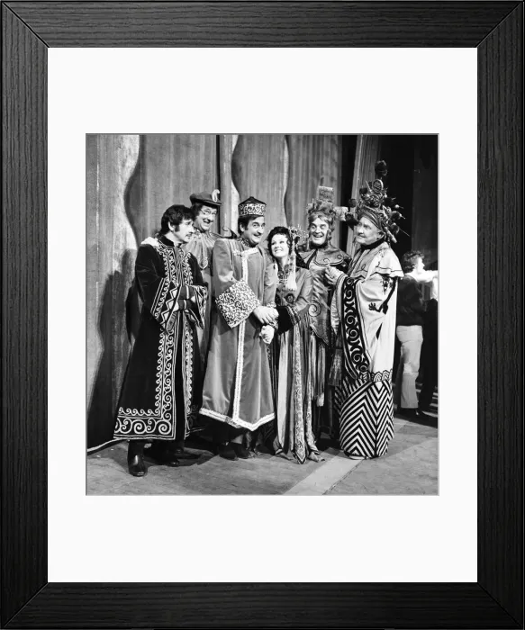 Framed Print : Left to Right - Mike Winters - Abanazar, Jack Douglas - Genie of the Lamp Framed Print : Left to Right - Mike Winters - Abanazar, Jack Douglas - Genie of the Lamp