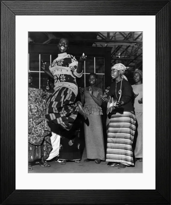 Framed Print : African Magic: Arriving in London today for a return visit were the National Dance Framed Print : African Magic: Arriving in London today for a return visit were the National Dance