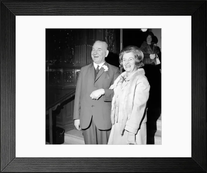 Framed Print : Married today at Caxton Hall Registrar Office was Lord Cooper Framed Print : Married today at Caxton Hall Registrar Office was Lord Cooper