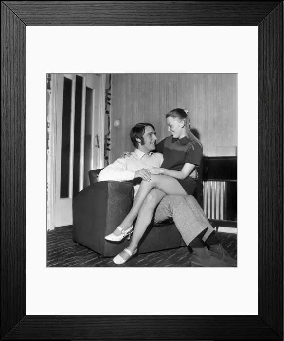Framed Print : Love and Romance - Couples. 18-year-old Ian Partington, of Mornington Road, Bolton Framed Print : Love and Romance - Couples. 18-year-old Ian Partington, of Mornington Road, Bolton