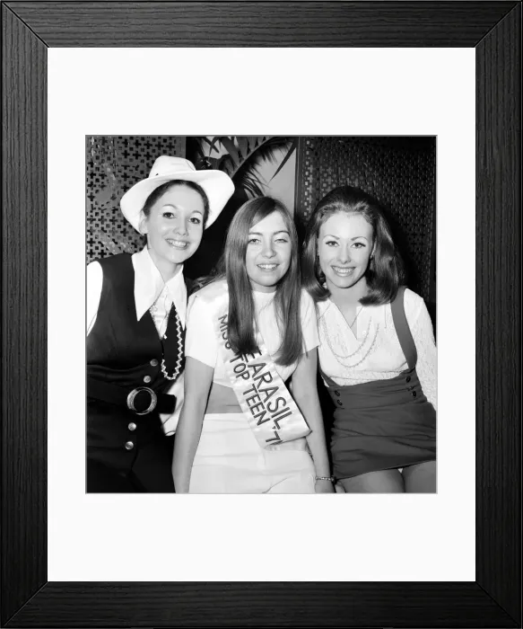 Framed Print : Miss top teen contest at the Lyceum. A nation wide series of heats reduced the number of