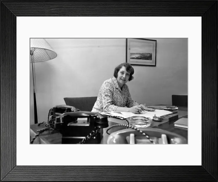 Framed Print : Mrs. Shirley Williams M. P. (35), the new Parliamentary Secretary at the Ministry of Framed Print : Mrs. Shirley Williams M. P. (35), the new Parliamentary Secretary at the Ministry of