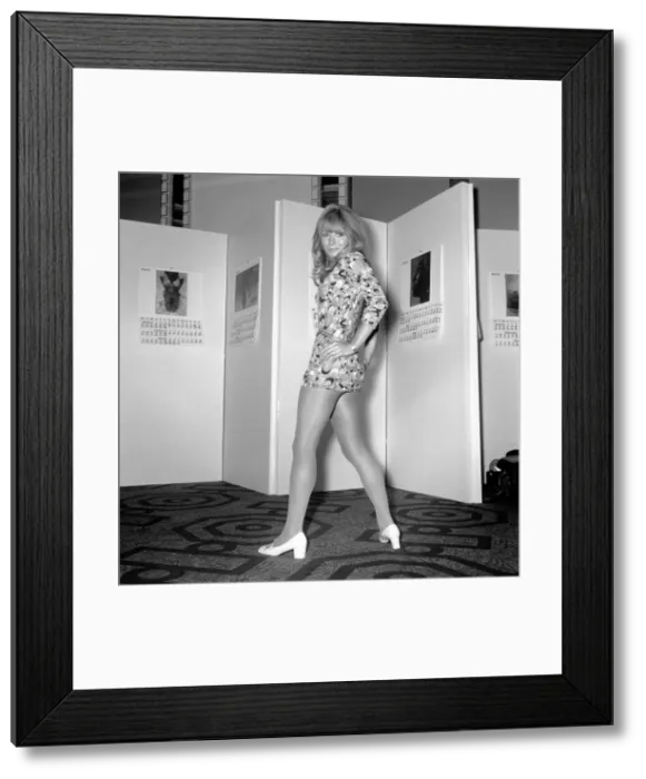 Framed Print : Glamour: Pirelli Limited have produced yet another of their famous calendars for 1970 Framed Print : Glamour: Pirelli Limited have produced yet another of their famous calendars for 1970