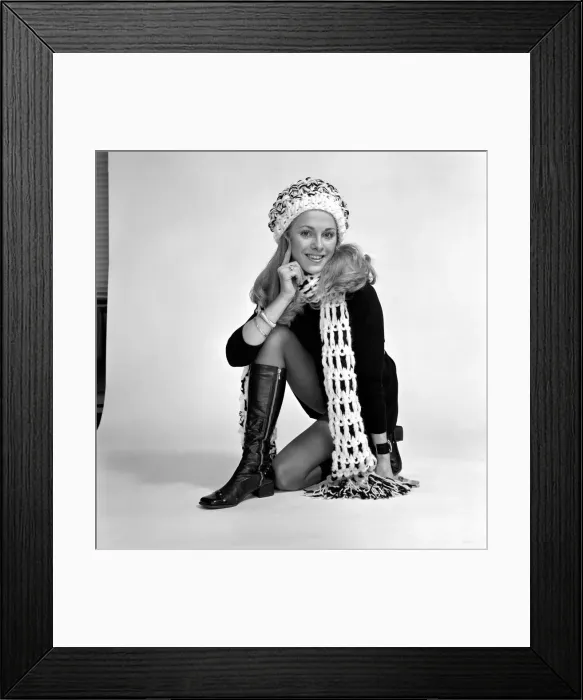 Framed Print : Model: 21 year old Carole Roddick. Pictures of Carole taken in the studio wearing Framed Print : Model: 21 year old Carole Roddick. Pictures of Carole taken in the studio wearing