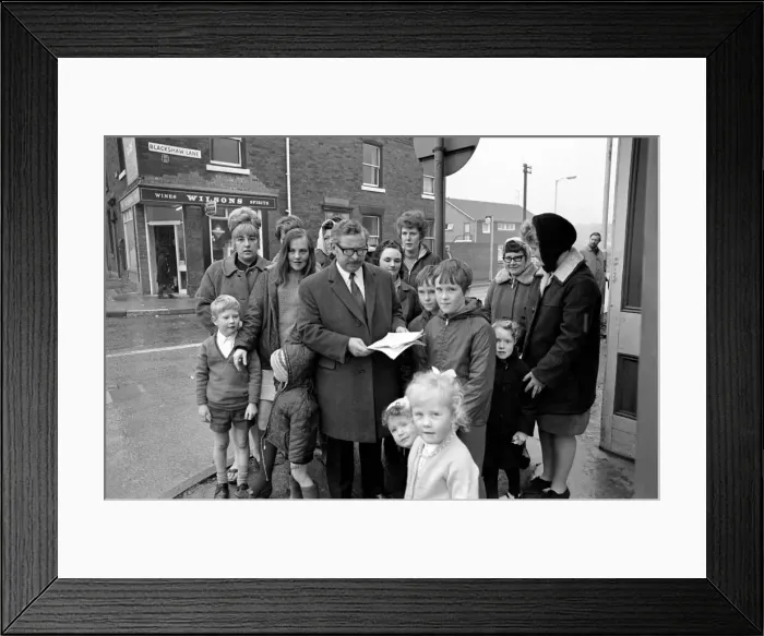 Framed Print : Pictures of Joel Barnett, Labour MP for Heywood and Royton Framed Print : Pictures of Joel Barnett, Labour MP for Heywood and Royton