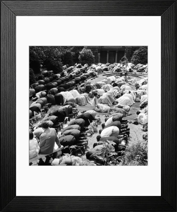 Framed Print : Muslim Religious Service. June 1960 M4300-015 Framed Print : Muslim Religious Service. June 1960 M4300-015