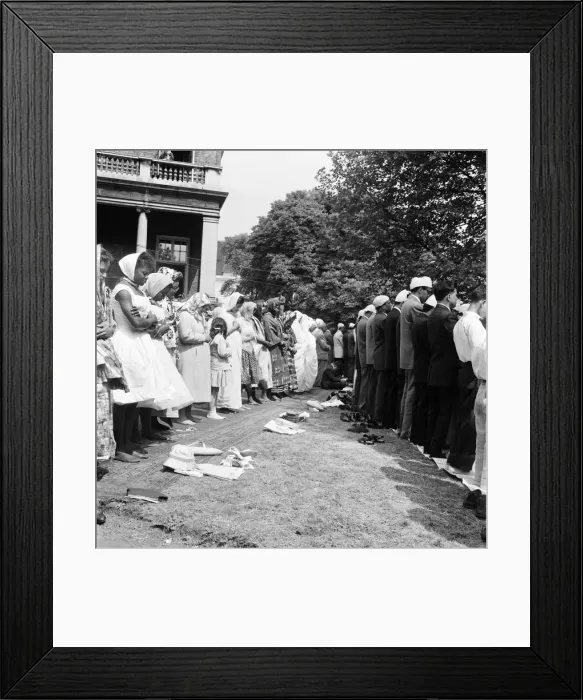 Framed Print : Muslim Religious Service. June 1960 M4300-021 Framed Print : Muslim Religious Service. June 1960 M4300-021