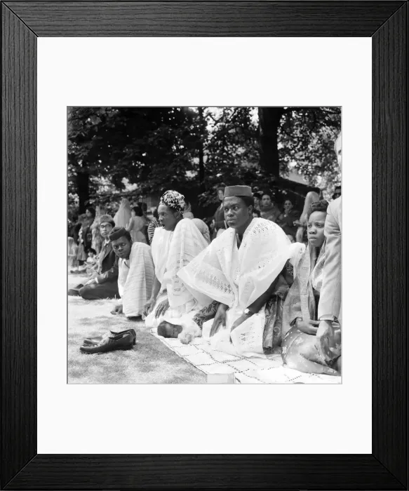 Framed Print : Muslim Religious Service. June 1960 M4300-019