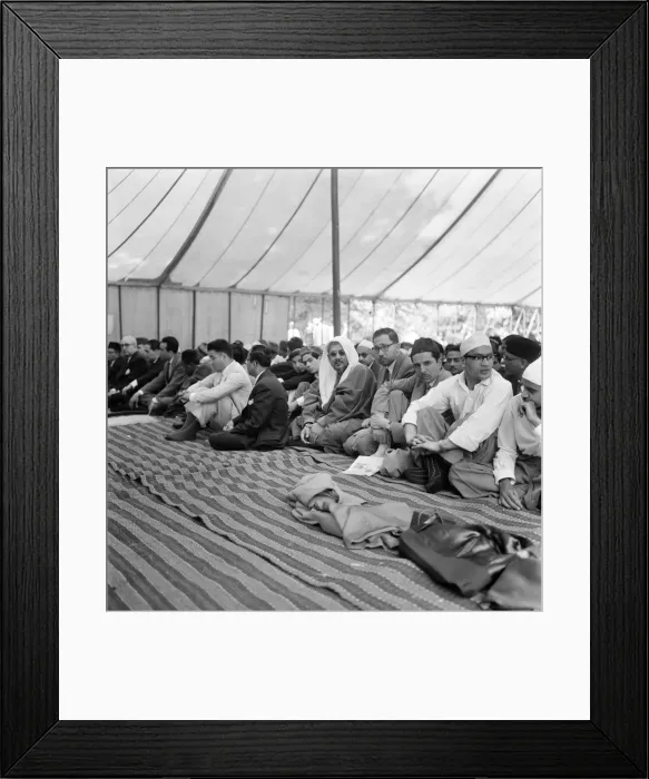 Framed Print : Muslim Religious Service. June 1960 M4300-024 Framed Print : Muslim Religious Service. June 1960 M4300-024