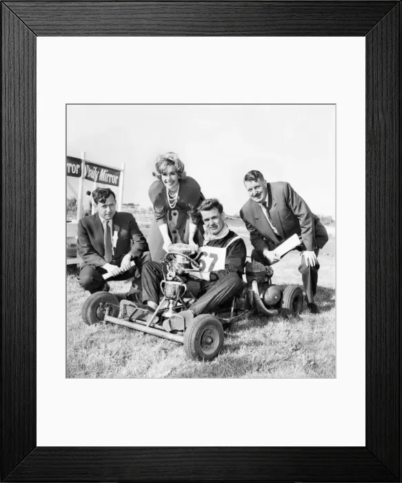 Framed Print : The start of an event at the Northern National Karting Championship at Catterick Framed Print : The start of an event at the Northern National Karting Championship at Catterick