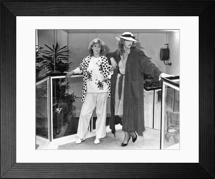 Framed Print : Models wearing stripes and spots for a stunning combination by Sheridan Barnett Framed Print : Models wearing stripes and spots for a stunning combination by Sheridan Barnett