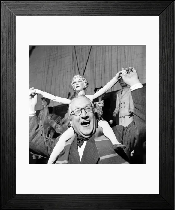 Framed Print : To open at the Princess Theatre is Italian Puppet man Vittorio Podrecca