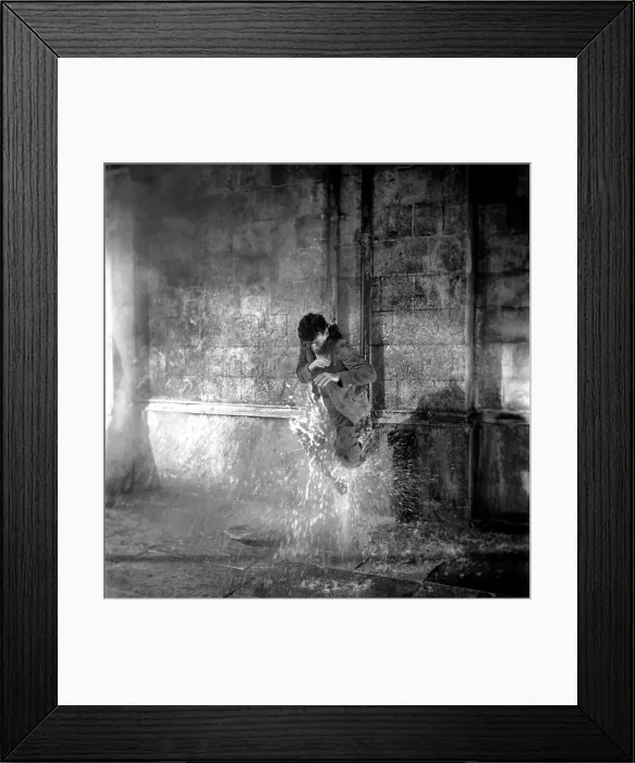 Framed Print : George Cole famous comedy film star was blown up through a manhole will a water jet seven Framed Print : George Cole famous comedy film star was blown up through a manhole will a water jet seven