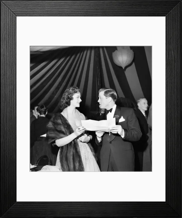 Framed Print : Richard Attenborough discussing the show. November 1953 D7107 Framed Print : Richard Attenborough discussing the show. November 1953 D7107