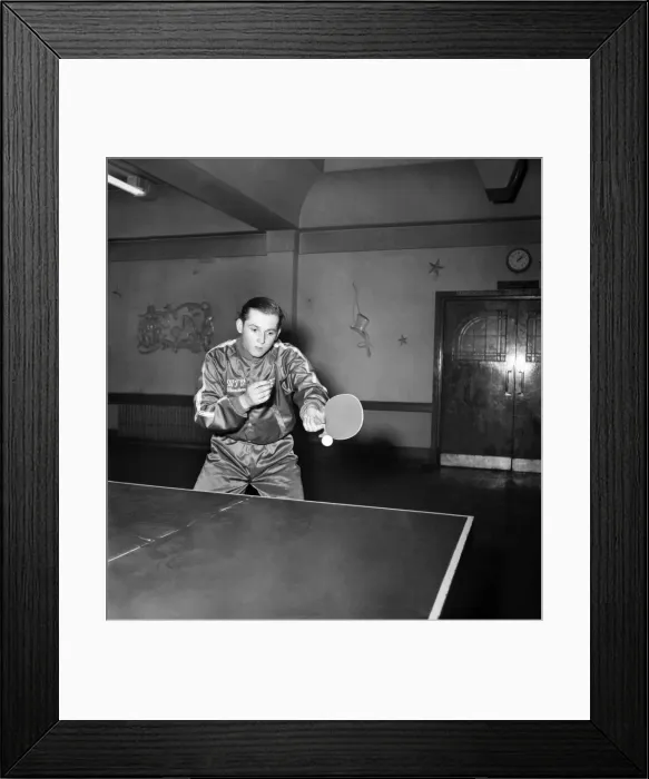 Framed Print : Sport Table Tennis: Conrad Freundorfer, German boy entering in the English Table Tennis Framed Print : Sport Table Tennis: Conrad Freundorfer, German boy entering in the English Table Tennis