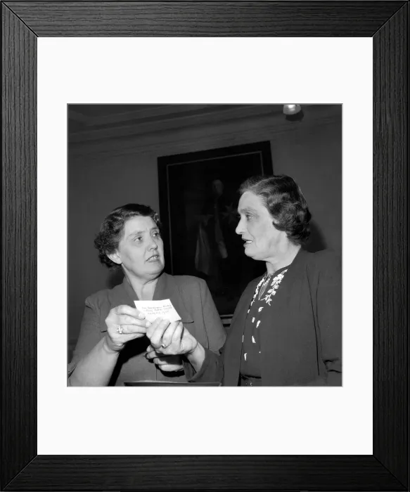 Framed Print : Woman: Sisters: Expressions: Miss Marjorie Miller on right Framed Print : Woman: Sisters: Expressions: Miss Marjorie Miller on right