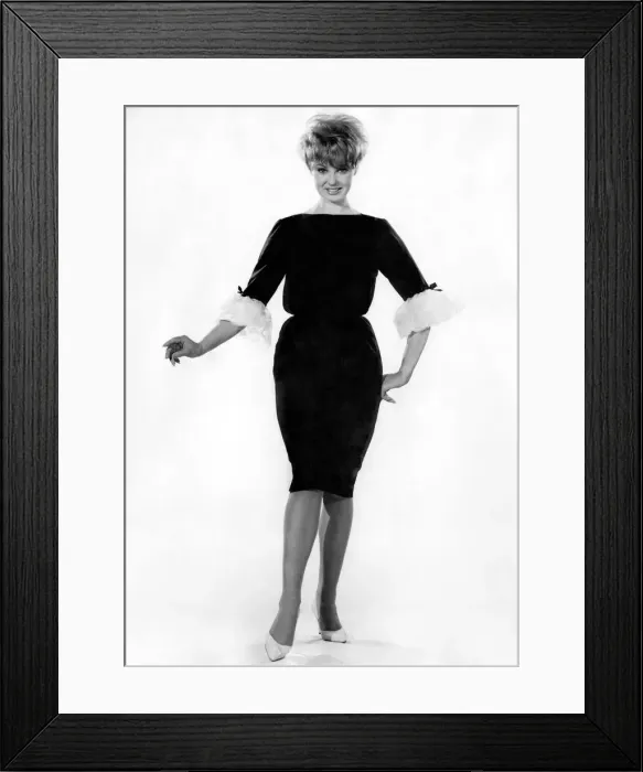 Framed Print : Reveille Fashions: Yvette Danis one-piece blouse - petticoat. September 1961 P008789