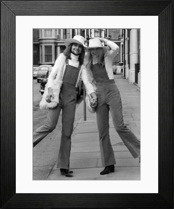 Framed Print : Unisex Wedding. Here come the bride and groom, dressed identically