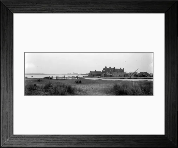 Framed Print : General view showing Mudeford Haven and quay in Dorset, August 1928 Alf 170 Framed Print : General view showing Mudeford Haven and quay in Dorset, August 1928 Alf 170
