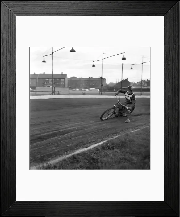 Framed Print : Speedway action at Liverpool World Championship. June 1960 M4380A-014 Framed Print : Speedway action at Liverpool World Championship. June 1960 M4380A-014