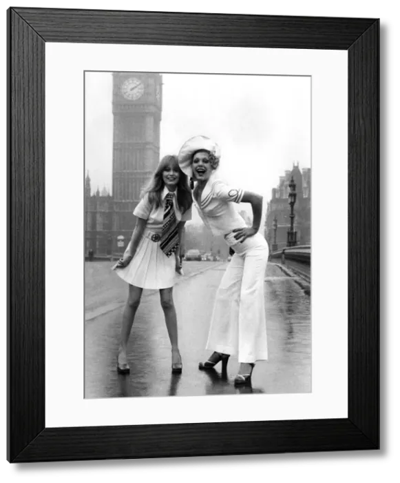 Framed Print : Clothing Misc. 1972: Fashion Page - for Felicity Green. Model girls Nicki Howarth Framed Print : Clothing Misc. 1972: Fashion Page - for Felicity Green. Model girls Nicki Howarth