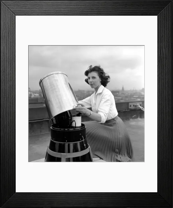 Framed Print : 22 year old Dinah Sutcliffe of Todmorden a scientific assistant at the new weather centre Framed Print : 22 year old Dinah Sutcliffe of Todmorden a scientific assistant at the new weather centre