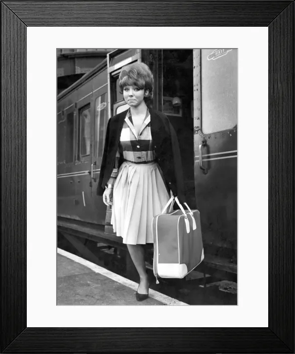 Framed Print : Brennan People. 21-year old Dilys Watling photographed at Manchester Central Station Framed Print : Brennan People. 21-year old Dilys Watling photographed at Manchester Central Station