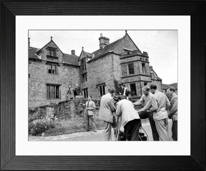 Framed Print : The old mansion where Florence Nightingale lived near Matlock in the background of this