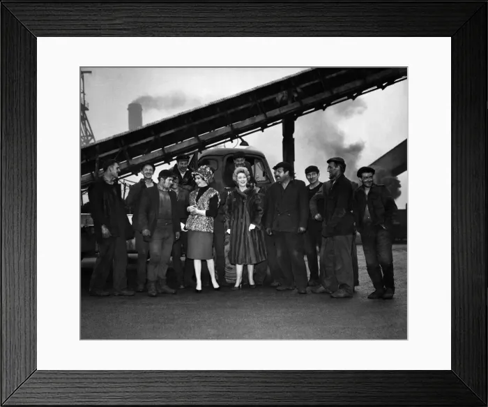 Framed Print : Clothing: Misc. Among the girl and grime of a Selston pit-head Framed Print : Clothing: Misc. Among the girl and grime of a Selston pit-head