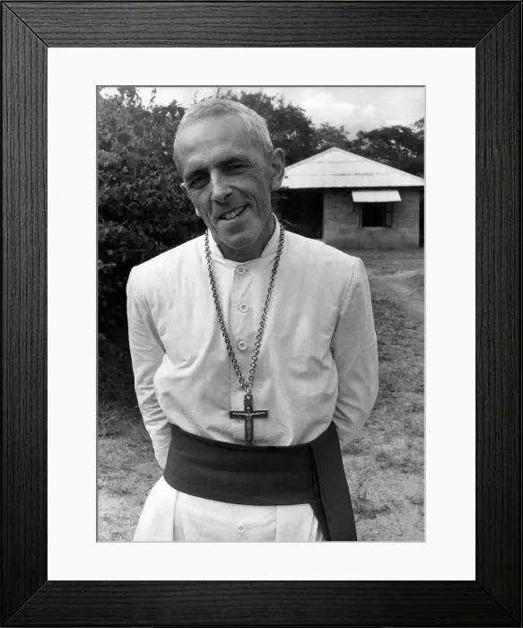 Framed Print : Bishop Trevor Huddlestons at Masasi, Tanganyika, East African territory lying between Framed Print : Bishop Trevor Huddlestons at Masasi, Tanganyika, East African territory lying between
