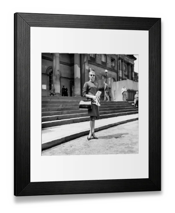 Framed Print : Mrs. Jacqueline Corbishley whose model name is Jackie Bowyer pictured at York today Framed Print : Mrs. Jacqueline Corbishley whose model name is Jackie Bowyer pictured at York today