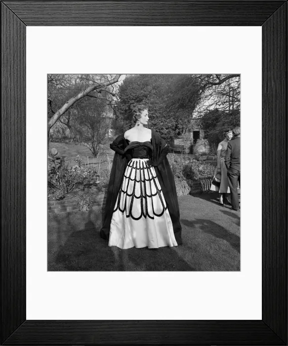 Framed Print : Clothing: Fashion: Dresses. The latest fashions on display at the Society of London Framed Print : Clothing: Fashion: Dresses. The latest fashions on display at the Society of London