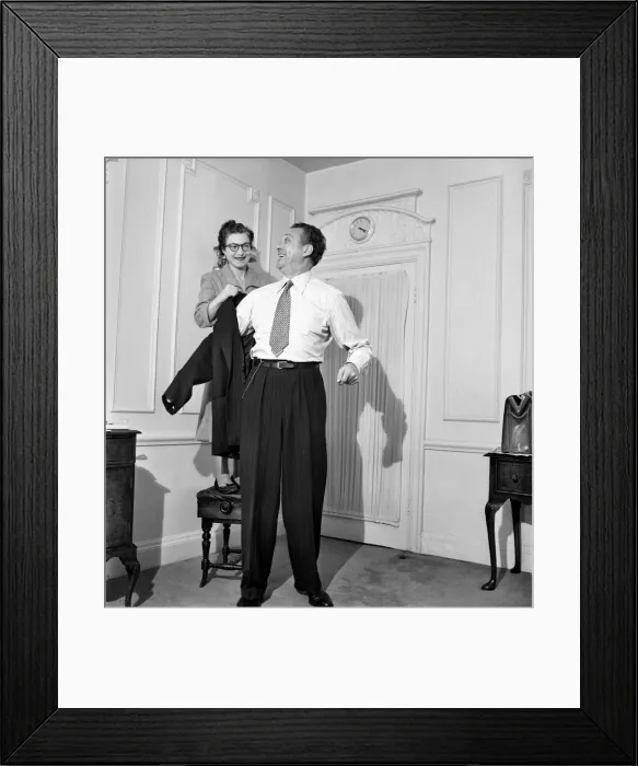Framed Print : Danish singing star, Carl Brisson, has had the same valet Framed Print : Danish singing star, Carl Brisson, has had the same valet