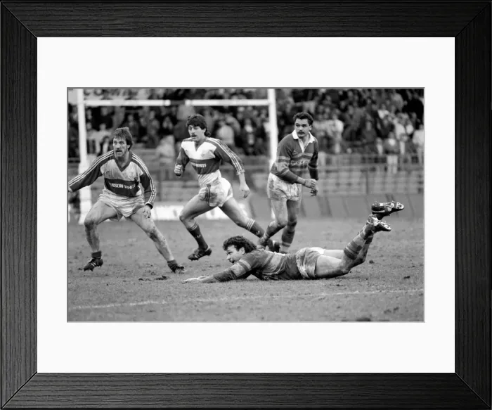 Framed Print : Hull Kingston Rovers v Leeds. March 1986 PR-11-050 Framed Print : Hull Kingston Rovers v Leeds. March 1986 PR-11-050