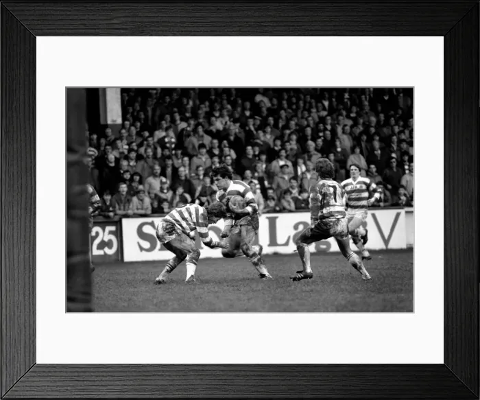 Framed Print : Leigh v. Wigan. Sport Rugby League. December 1985 PR-03-005 Framed Print : Leigh v. Wigan. Sport Rugby League. December 1985 PR-03-005