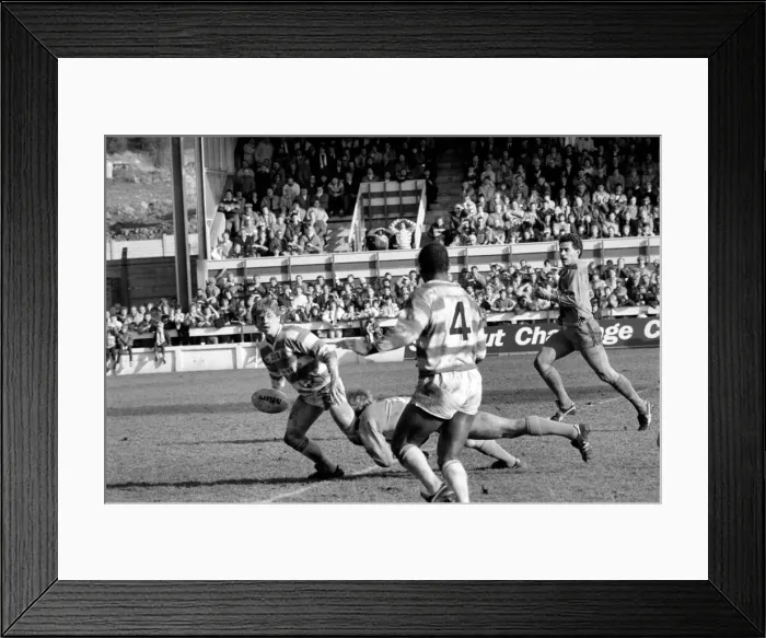Framed Print : 1986 Rugby League Challenge Cup Second Round match. at Central Park, Manchester Framed Print : 1986 Rugby League Challenge Cup Second Round match. at Central Park, Manchester