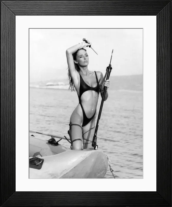 Framed Print : Models Aneliese, `Robinson Crusoe style on Archangelos Isle Framed Print : Models Aneliese, `Robinson Crusoe style on Archangelos Isle